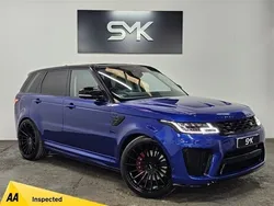 Blue Used 2019 Land Rover Range Rover Sport SVR SUV | £44,995 (Fair price)