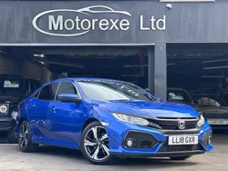 Blue Used 2018 Honda Civic SR Hatchback | £12,450 (Fair price)