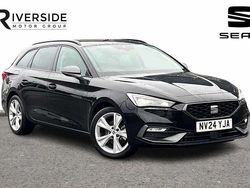 Midnight black Used 2024 Seat Leon FR Estate | £20,990 (A bit pricey)