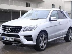 Silver Used 2014 Mercedes ML350 AMG line SUV | £14,999 (Fair price)