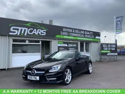Black Used 2015 Mercedes SLK250 AMG Cabriolet | £12,450 (Fair price)