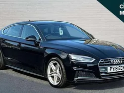 Black Used 2018 Audi A5 Sportback S-Line Hatchback | £17,151 (Fair price)
