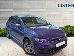 Vibrant violet New 2024 VW Polo R-line Hatchback | £21,490 (A bit pricey)