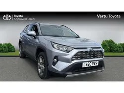 Silver Used 2020 Toyota RAV4 Hybrid Design SUV | £25,721 (Fair price)