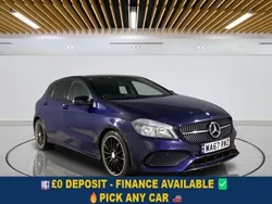 Blue Used 2017 Mercedes A200 AMG line Hatchback | £12,349 (Fair price)