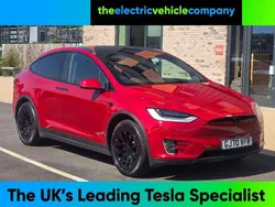 Red Used 2020 Tesla Model X Long Range SUV | £37,995 (A bit pricey)
