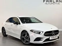White Used 2022 Mercedes A180 AMG line Sedan | £18,950 (Fair price)