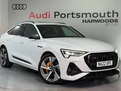 White Used 2022 Audi e-tron Sportback Advanced SUV | £33,290
