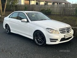 White Used 2013 Mercedes C220 AMG Sedan | £6,350 (Fair price)