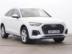 White Used 2024 Audi Q5 Sportback S-Line SUV | £37,980 (Good price)