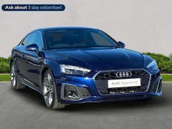 Blue Used 2022 Audi A5 S-Line Coupe | £26,472 (Fair price)
