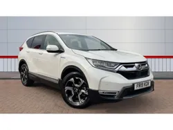 Platinum white pearl Used 2019 Honda CR-V Hybrid SUV | £19,300 (Fair price)