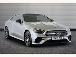 Silver Used 2021 Mercedes E220 AMG line Coupe | £31,990