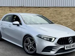 Silver Used 2019 Mercedes A180 AMG Line Premium Hatchback | £13,890 (Fair price)