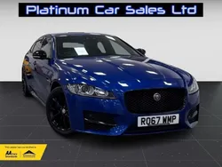 Blue Used 2017 Jaguar XF R-Sport Sedan | £11,495 (Expensive)