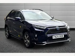 Obsidian blue Used 2025 Toyota RAV4 Hybrid Design SUV | £39,450 (Expensive)