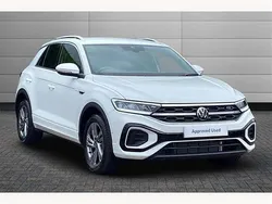 White New 2025 VW T-Roc R-line SUV | £29,650 (Fair price)
