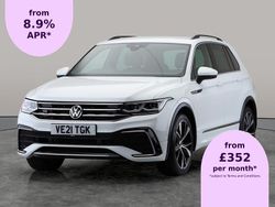 White Used 2021 VW Tiguan R-line SUV | £23,833 (Good price)