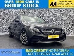 Black Used 2021 Mercedes C220 AMG line Sedan | £21,495 (Fair price)
