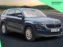 Petrol blue metallic Used 2022 Skoda Kodiaq SE SUV | £22,900 (Fair price)