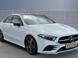 White Used 2022 Mercedes A200 AMG Line Premium Plus Sedan | £20,226 (Fair price)