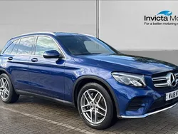Blue Used 2018 Mercedes GLC220 AMG line Estate | £20,799 (Good price)