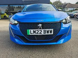 Blue Used 2022 Peugeot e-208 Premium Hatchback | £14,750 (Fair price)