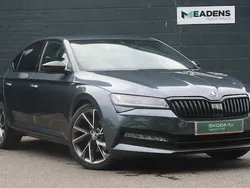 Quartz grey metallic Used 2021 Skoda Superb SportlinePlus Hatchback | £18,295 (Fair price)