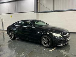 Black Used 2018 Mercedes C200 AMG line Coupe | £15,998 (Fair price)
