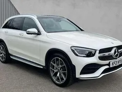 White Used 2021 Mercedes GLC300 AMG Line Premium SUV | £34,950 (A bit pricey)