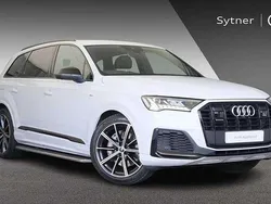 White Used 2021 Audi Q7 Black Edition SUV | £42,750 (Expensive)