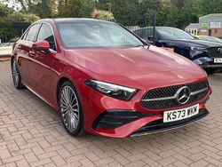 Red Used 2023 Mercedes A200 AMG line Sedan | £24,645 (Fair price)