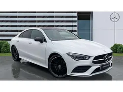White Used 2023 Mercedes CLA200 AMG Line Premium Plus Coupe | £25,738 (Good price)