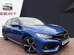 Blue Used 2017 Honda Civic Sport Hatchback | £11,780 (Fair price)