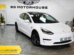 White Used 2020 Tesla Model 3 Standard Range Sedan | £16,495 (Fair price)