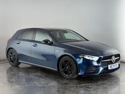 Blue Used 2022 Mercedes A200 AMG Line Premium Hatchback | £20,950 (Fair price)