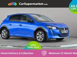 Blue Used 2022 Peugeot e-208 Allure Premium Hatchback | £12,297 (Good price)