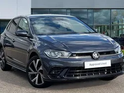 Smokey grey metallic Used 2023 VW Polo R-line Hatchback | £20,668 (Fair price)