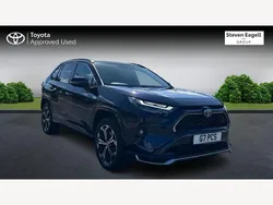 Blue/black Used 2023 Toyota RAV4 Hybrid SUV | £36,236 (A bit pricey)