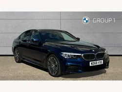 Mediterranean blue Used 2018 BMW 530e M Sport Sedan | £17,995 (Fair price)