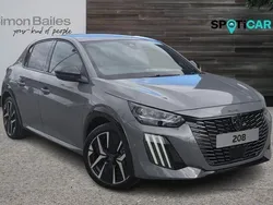 Grey New 2024 Peugeot e-208 GT Hatchback | £24,995 (Expensive)
