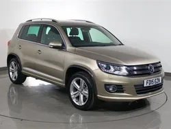 Beige Used 2015 VW Tiguan R-line SUV | £11,500 (Fair price)