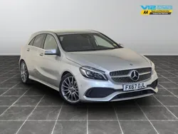 Silver Used 2017 Mercedes A200 AMG Line Premium Hatchback | £12,995 (Fair price)