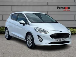 White Used 2018 Ford Fiesta Titanium Hatchback | £8,495 (Fair price)