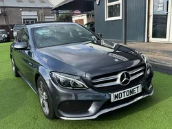 Grey Used 2015 Mercedes C220 AMG line Sedan | £9,480 (Fair price)