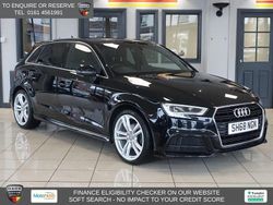 Black Used 2018 Audi A3 Sportback S-Line Hatchback | £12,970 (Fair price)