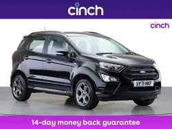 Black Used 2021 Ford Ecosport ST-Line SUV | £11,959 (Good price)