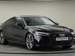Mythos black metallic Used 2023 Audi A7 Sportback Black Edition Hatchback | £35,900 (Fair price)