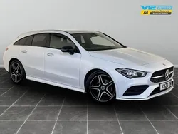 White Used 2023 Mercedes CLA180 Shooting Brake AMG line Estate | £21,495 (Good price)