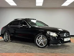 Black Used 2015 Mercedes C220 AMG Line Premium Sedan | £13,990 (Expensive)